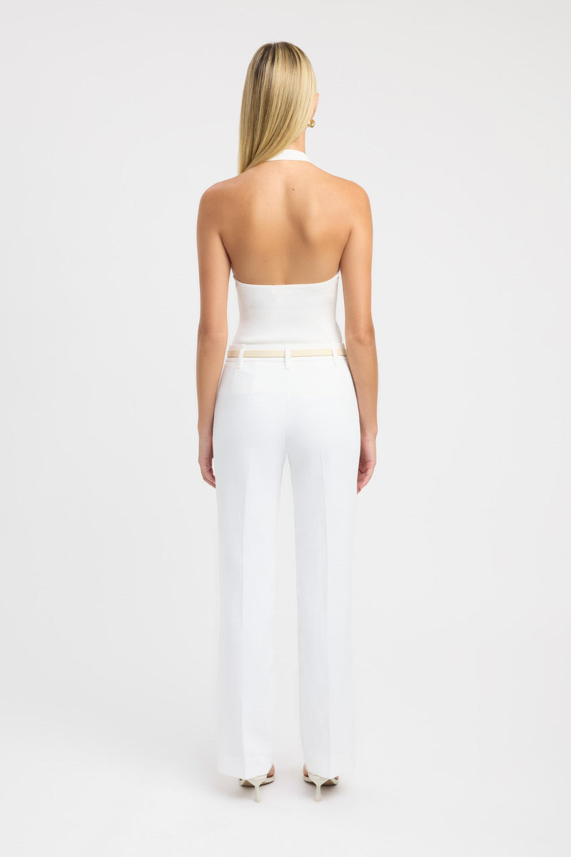 Aria's White Pant Suit