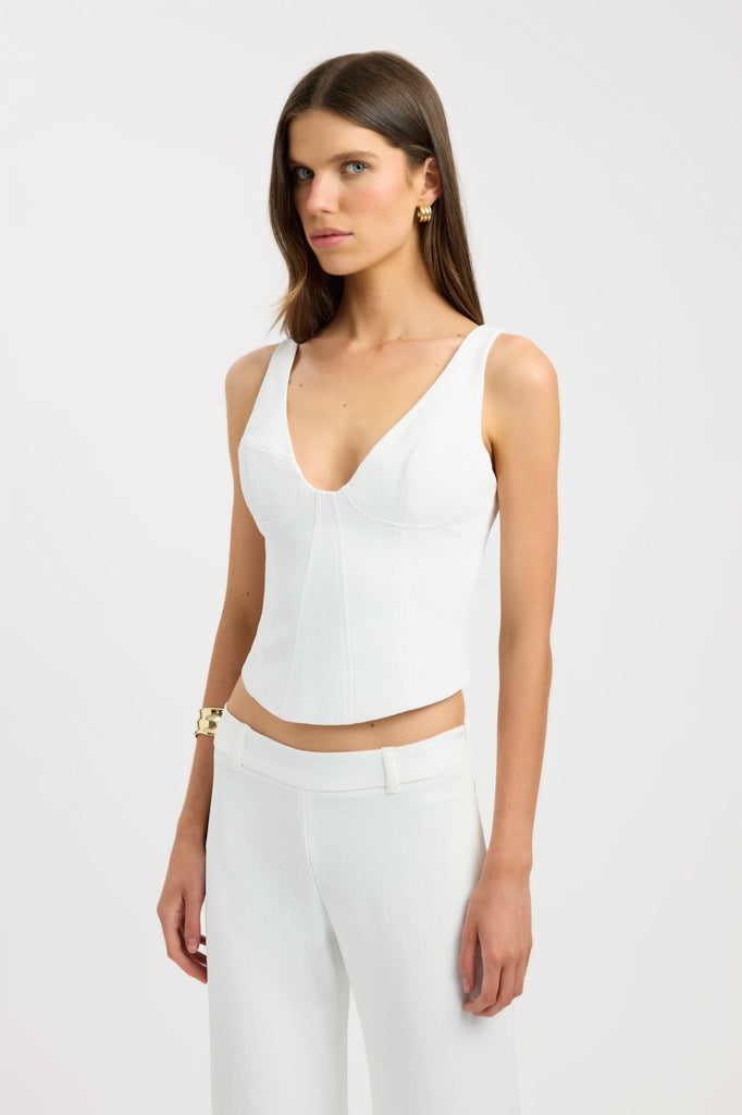 Oyster Deep Vee Corset