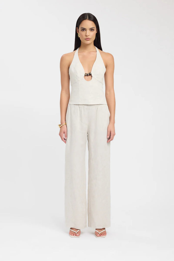 Palm Bead Halter Top