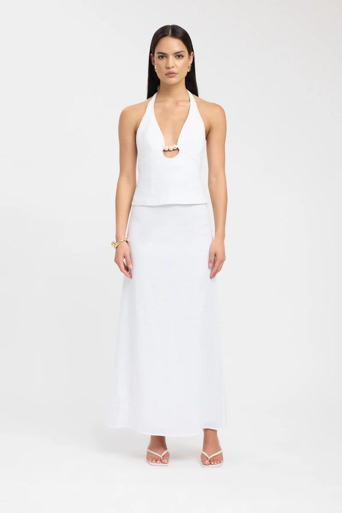 Palm Bead Halter Top
