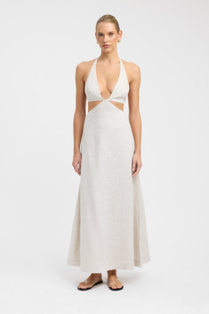 Tahiti Cut Out Halter Dress